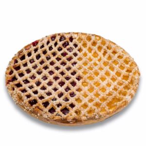 Duo ruitjesvlaai (½abrikozen-½kersen) 30 cm